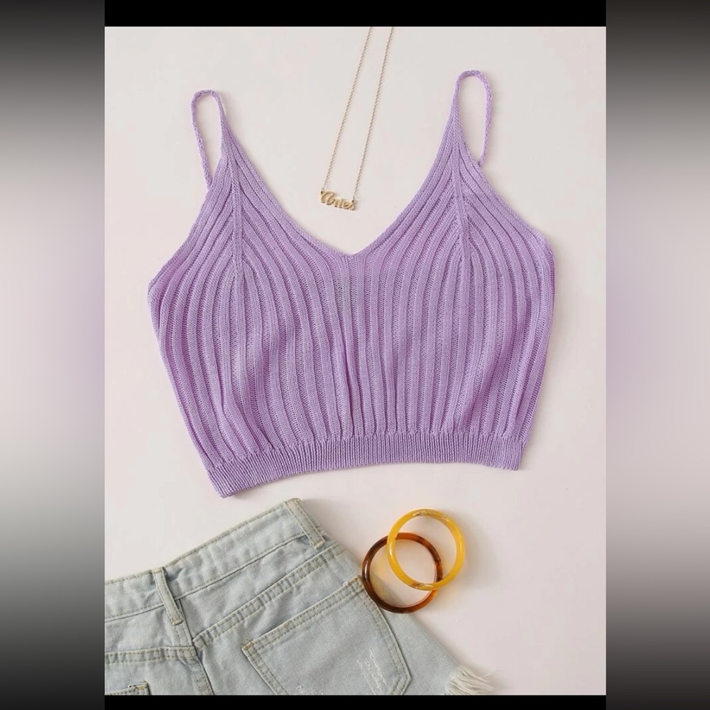 Solid Knit Crop Top